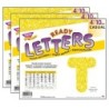 TREND Yellow Sparkle 4" Casual Uppercase Ready Letters®, 71 Per Pack, 3 Packs
