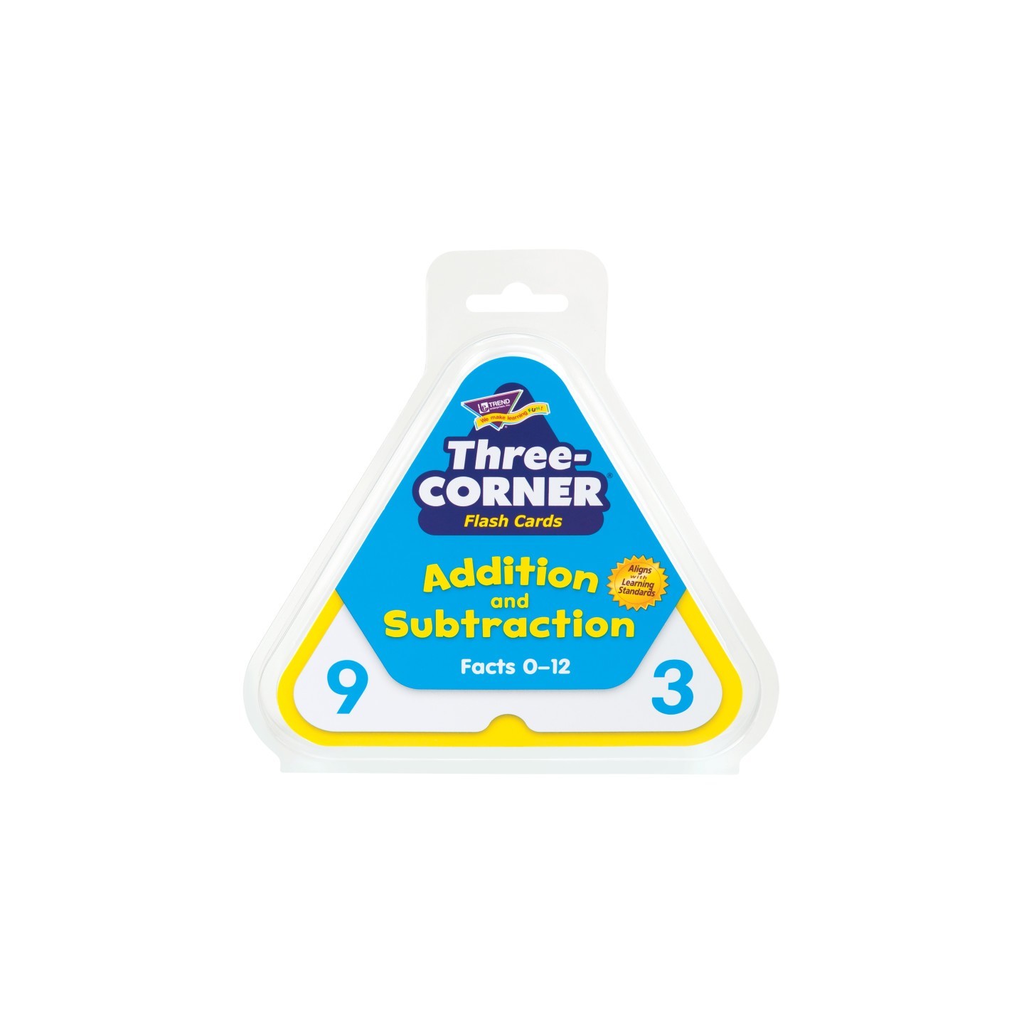 TREND Addition and Subtraction Three-Corner® Flash Cards