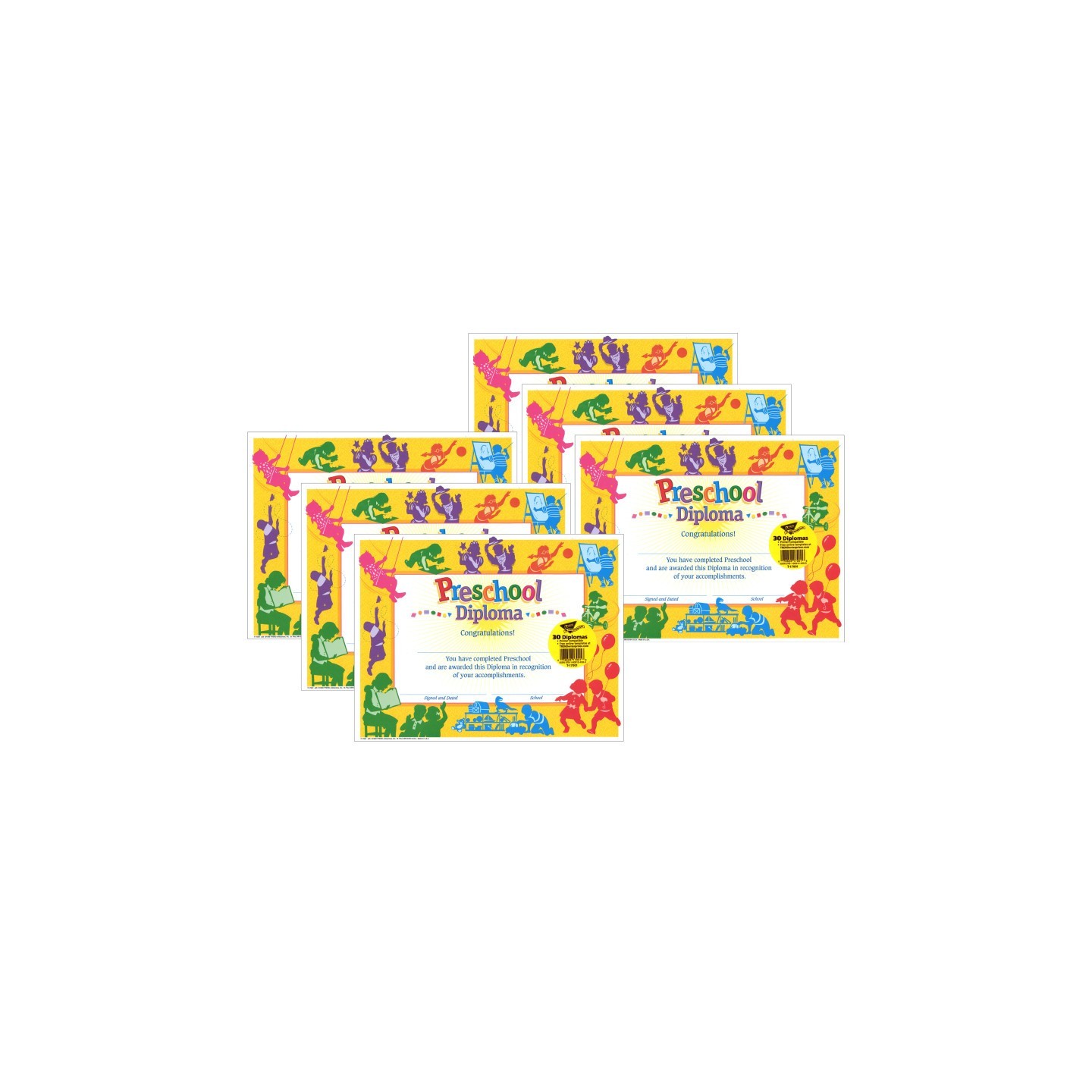 TREND Classic Preschool Diploma, 30 Per Pack, 6 Packs