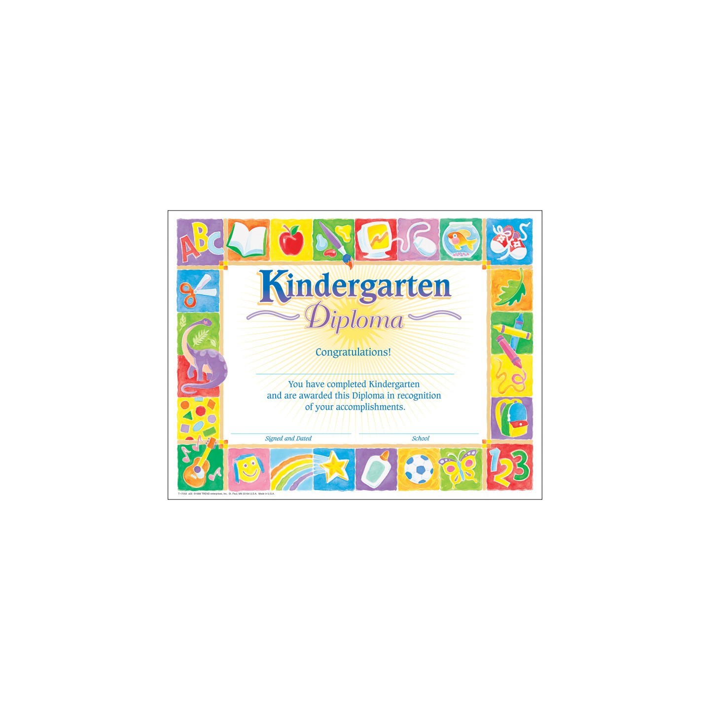 TREND Classic Kindergarten Diploma , 30 ct
