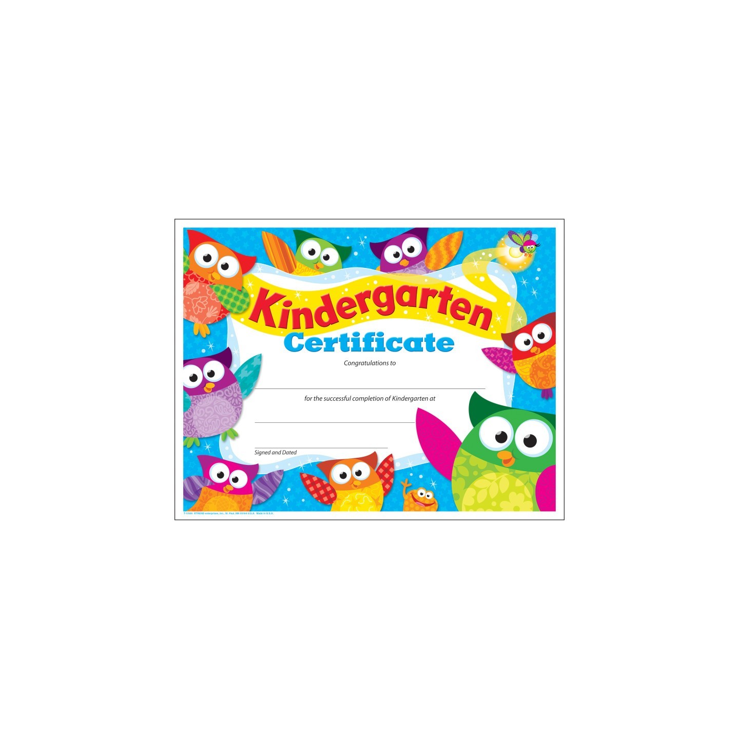 TREND Kindergarten Certificate Owl-Stars!® , 30 ct