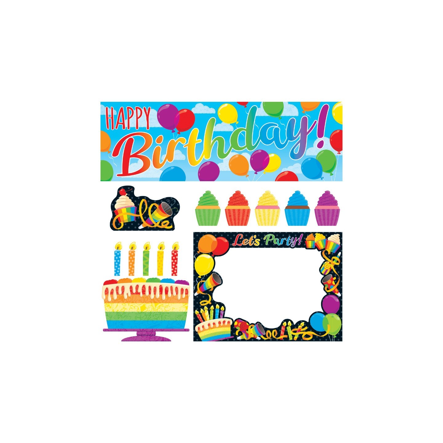TREND Rainbow Birthday Learning Set