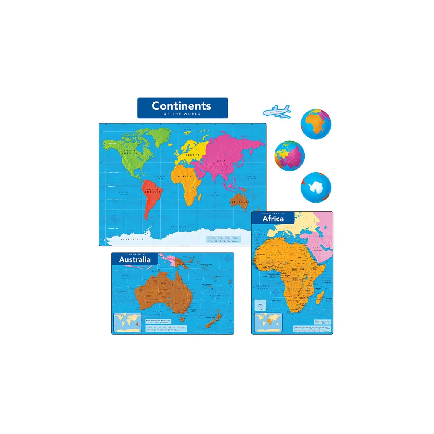 TREND Continents of the World Learning Set