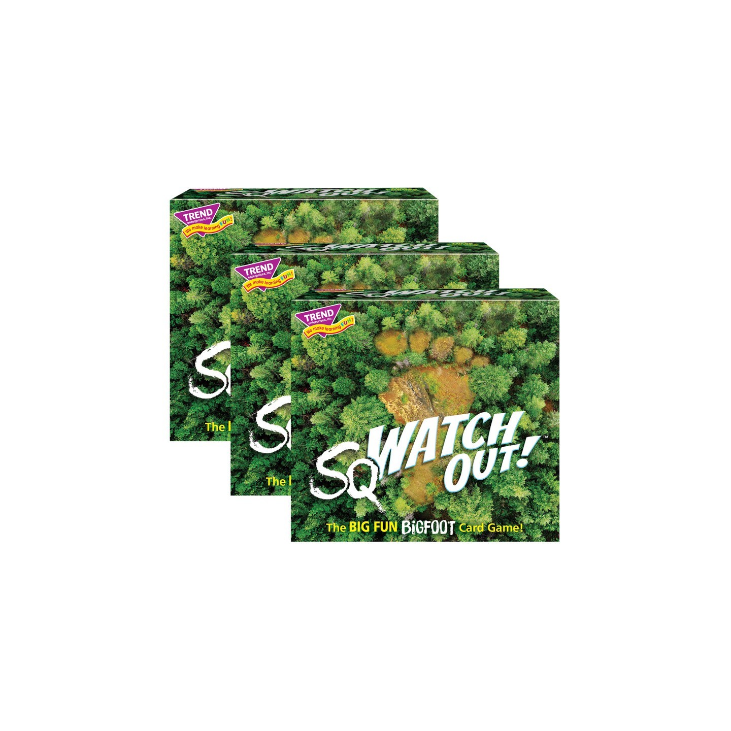 TREND sqWATCH OUT!™ Three Corner™ Card Game, Pack of 3