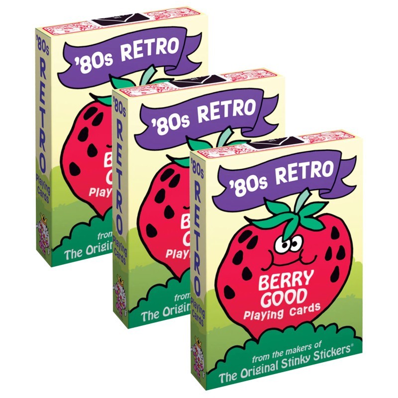 TREND 80's Retro Playing Cards, 56 Per Pack, 3 Packs