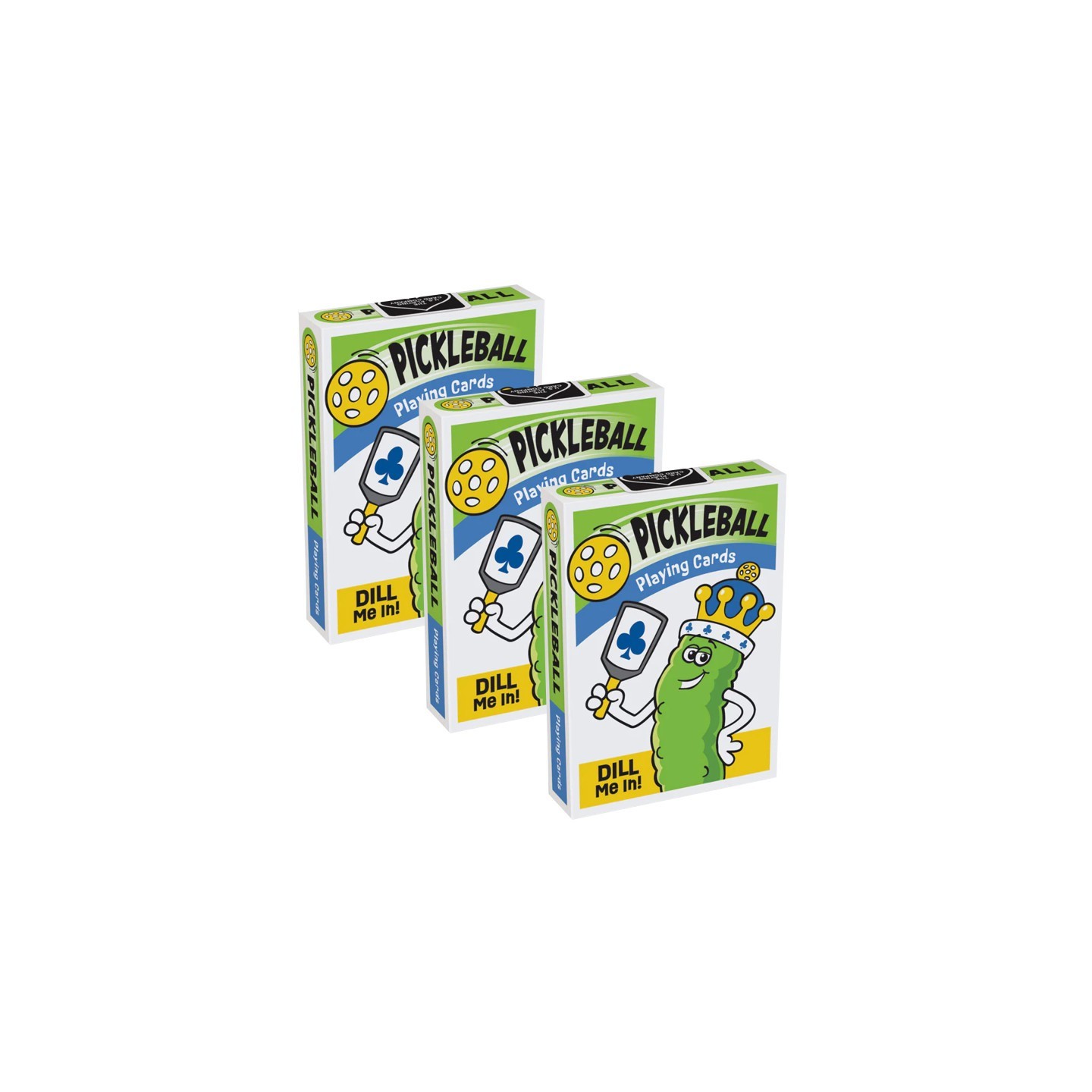 TREND Pickleball Playing Cards, 56 Per Pack, 3 Packs