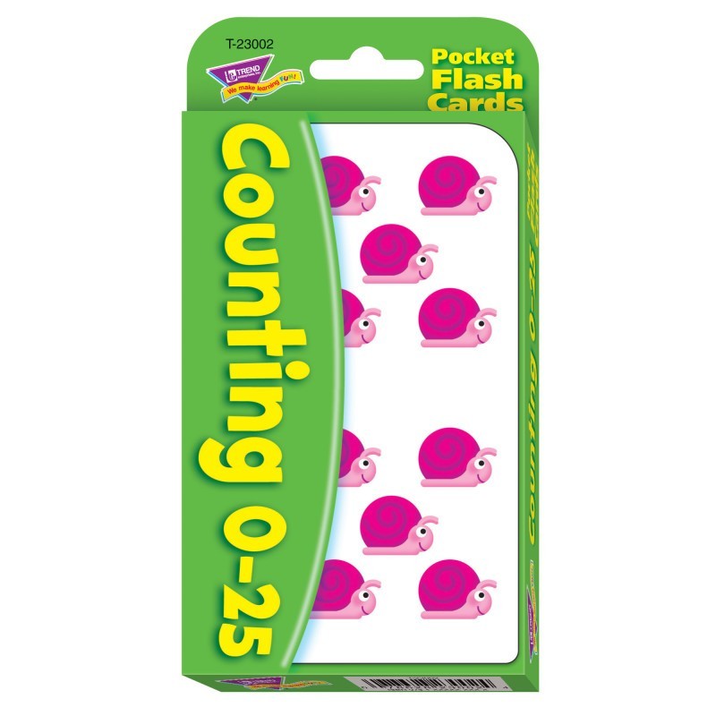 TREND Counting 0-25 Pocket Flash Cards