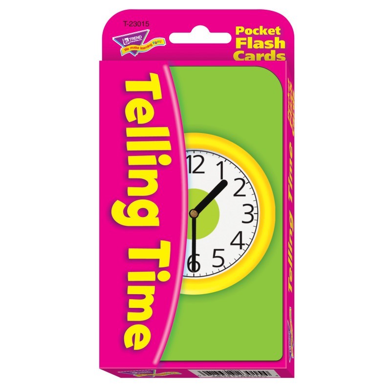 TREND Telling Time Pocket Flash Cards