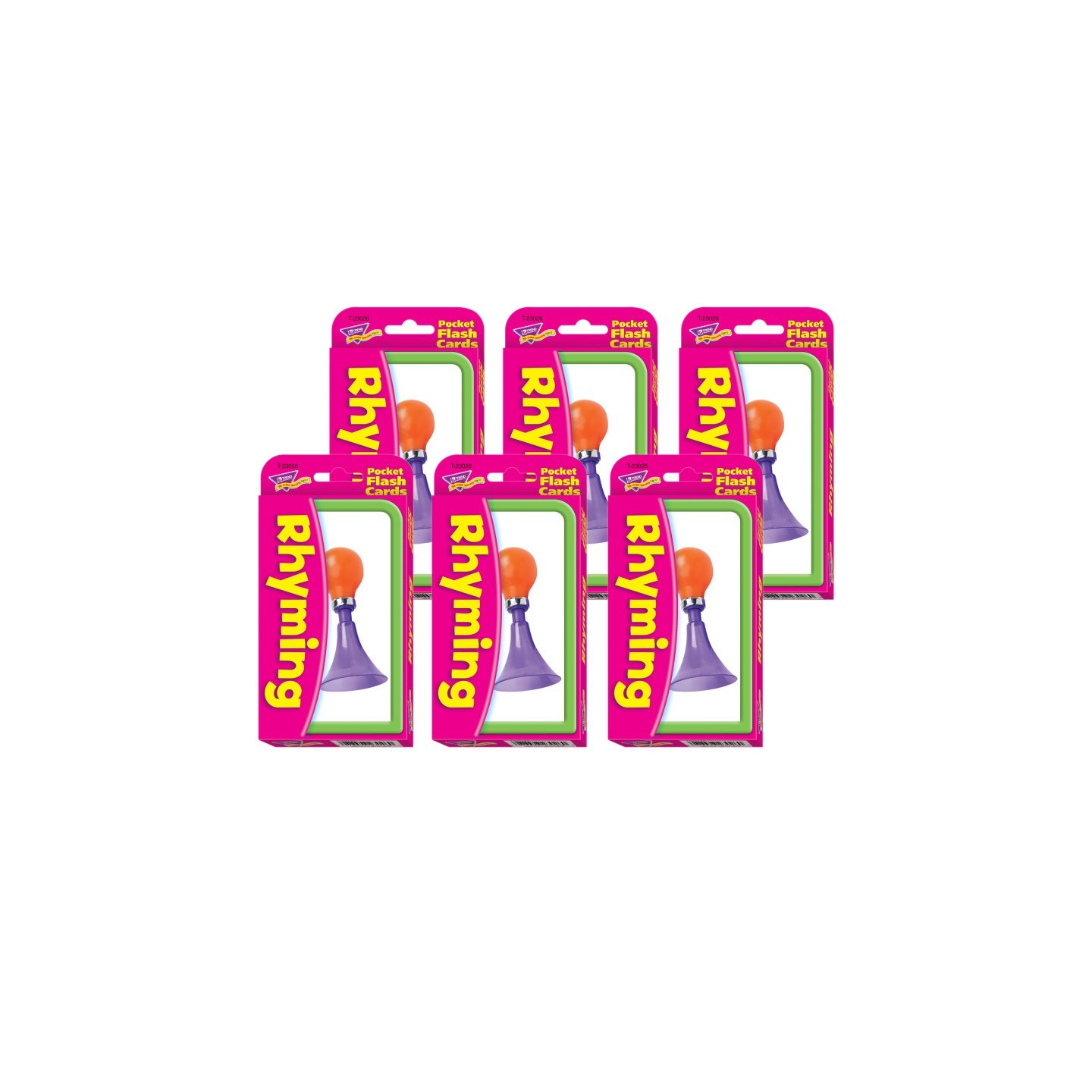 TREND Rhyming Pocket Flash Cards, 6 Packs