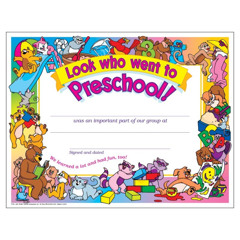 TREND Look who went to Preschool! , 30 ct