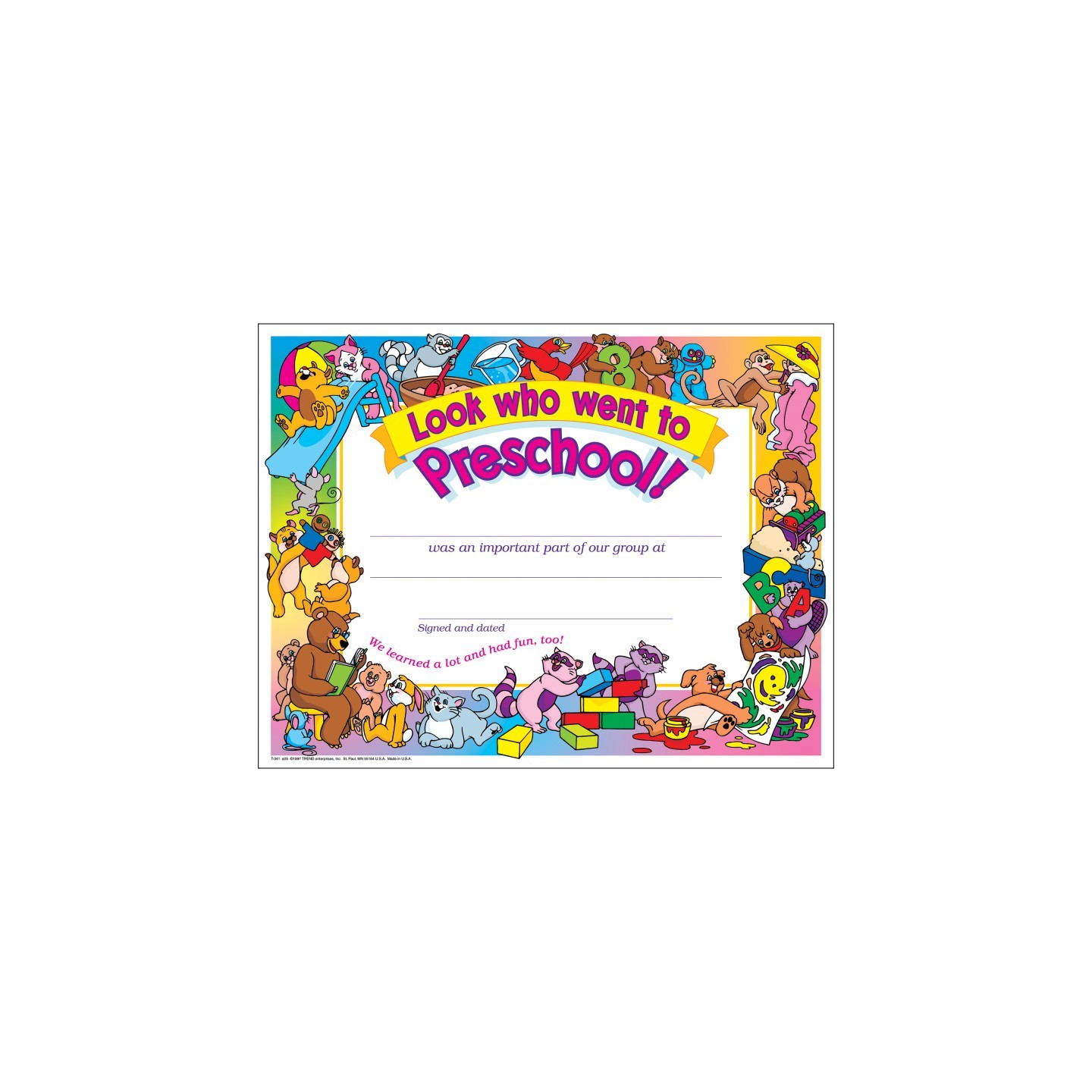 TREND Look who went to Preschool! , 30 ct