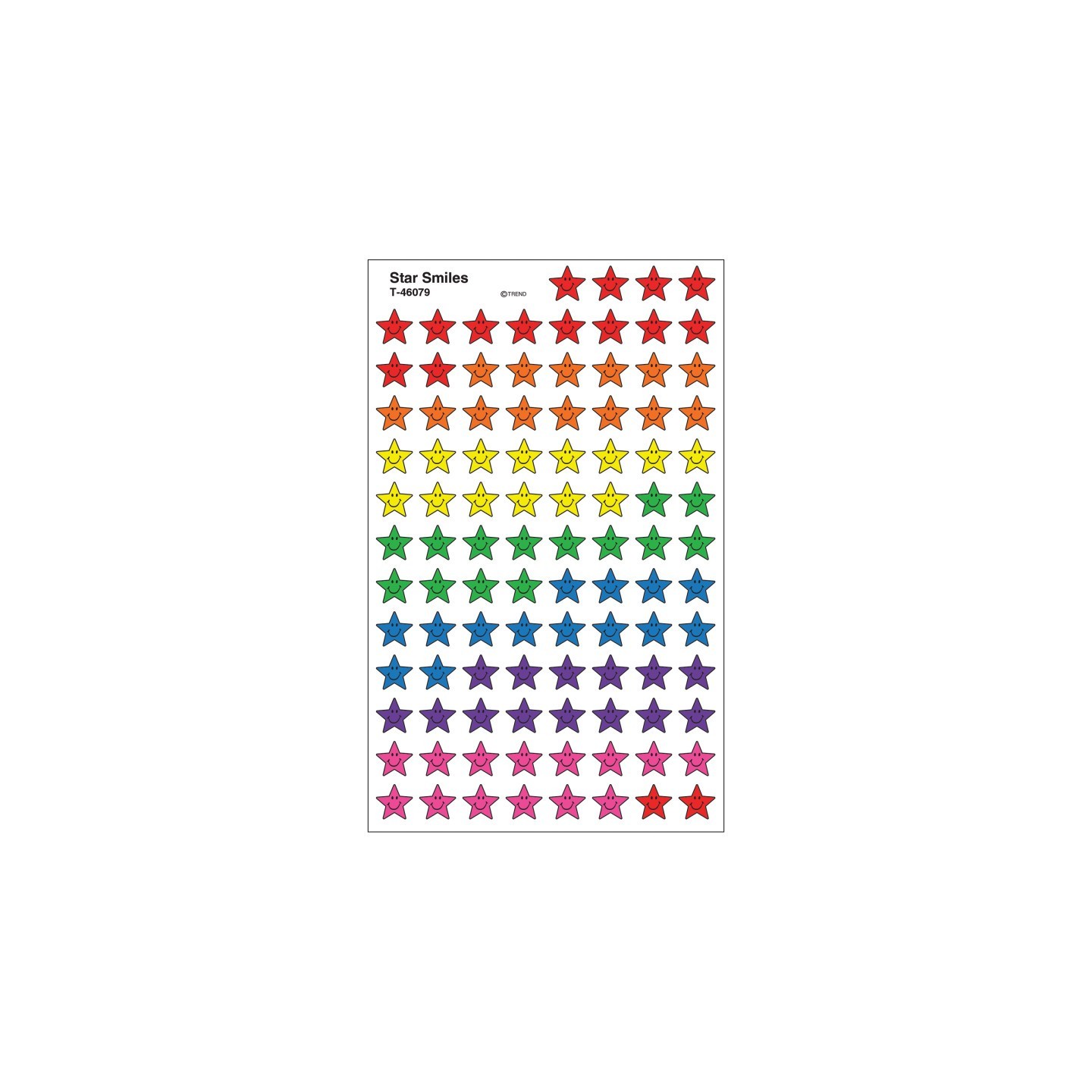 TREND Star Smiles superShapes Stickers, 800 ct
