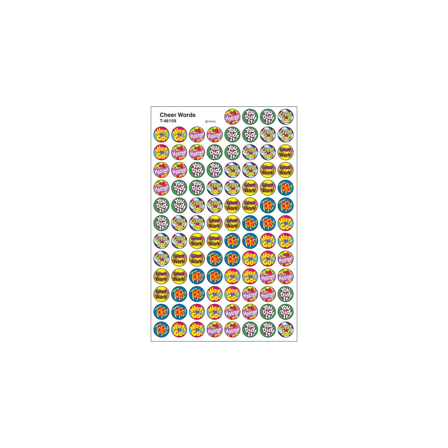 TREND Cheer Words superSpots® Stickers, 800 ct