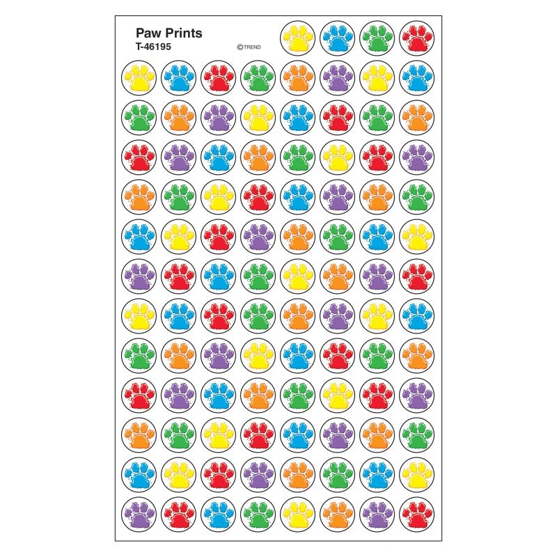 TREND Paw Prints superSpots® Stickers, 800 ct