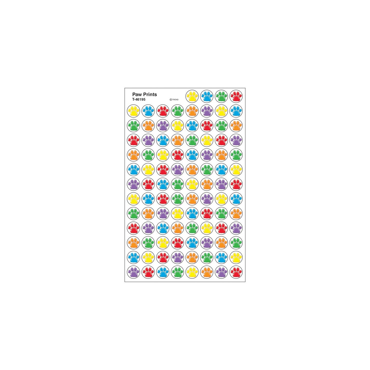 TREND Paw Prints superSpots® Stickers, 800 ct