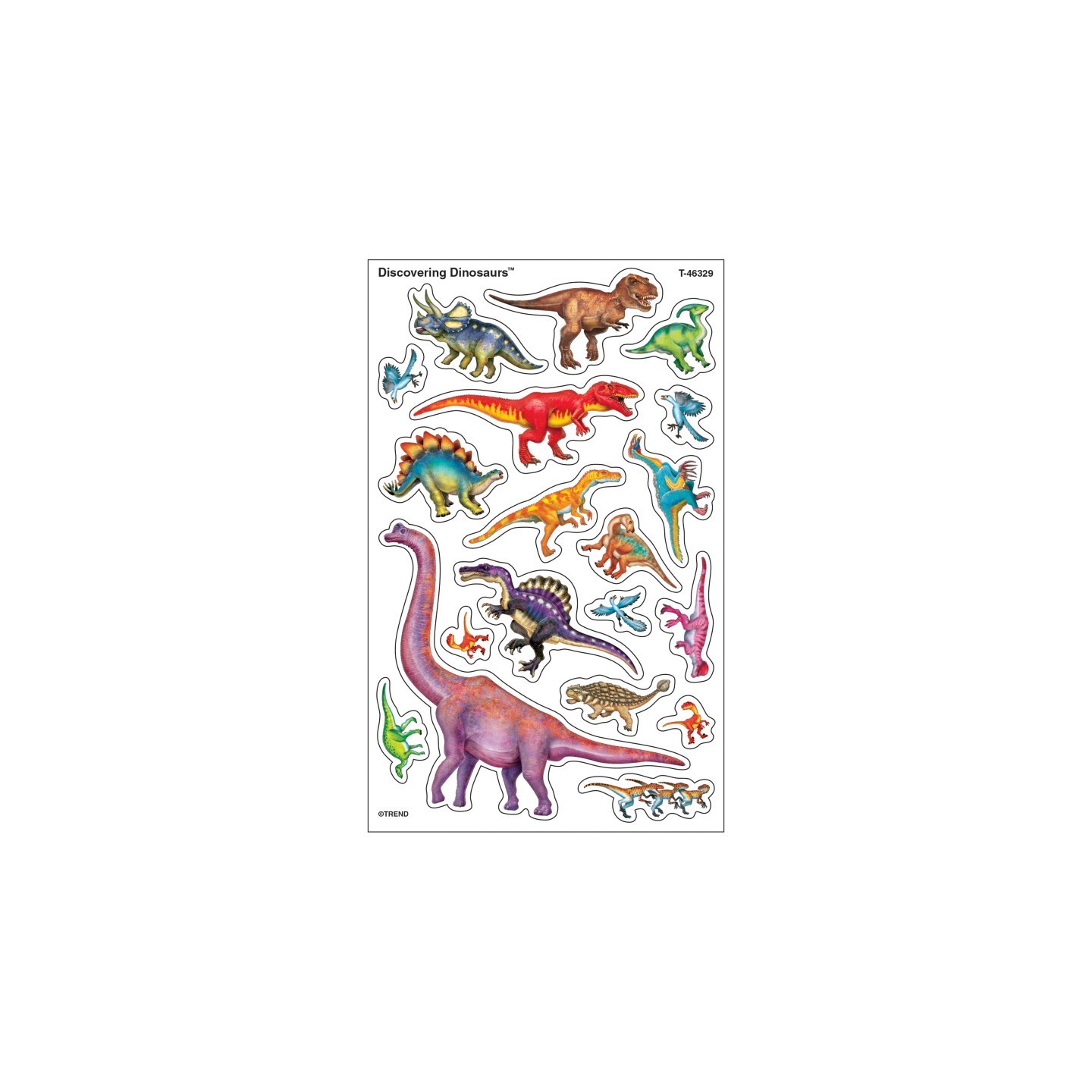 TREND Discovering Dinosaurs® superShapes Stickers-Large, 152 ct
