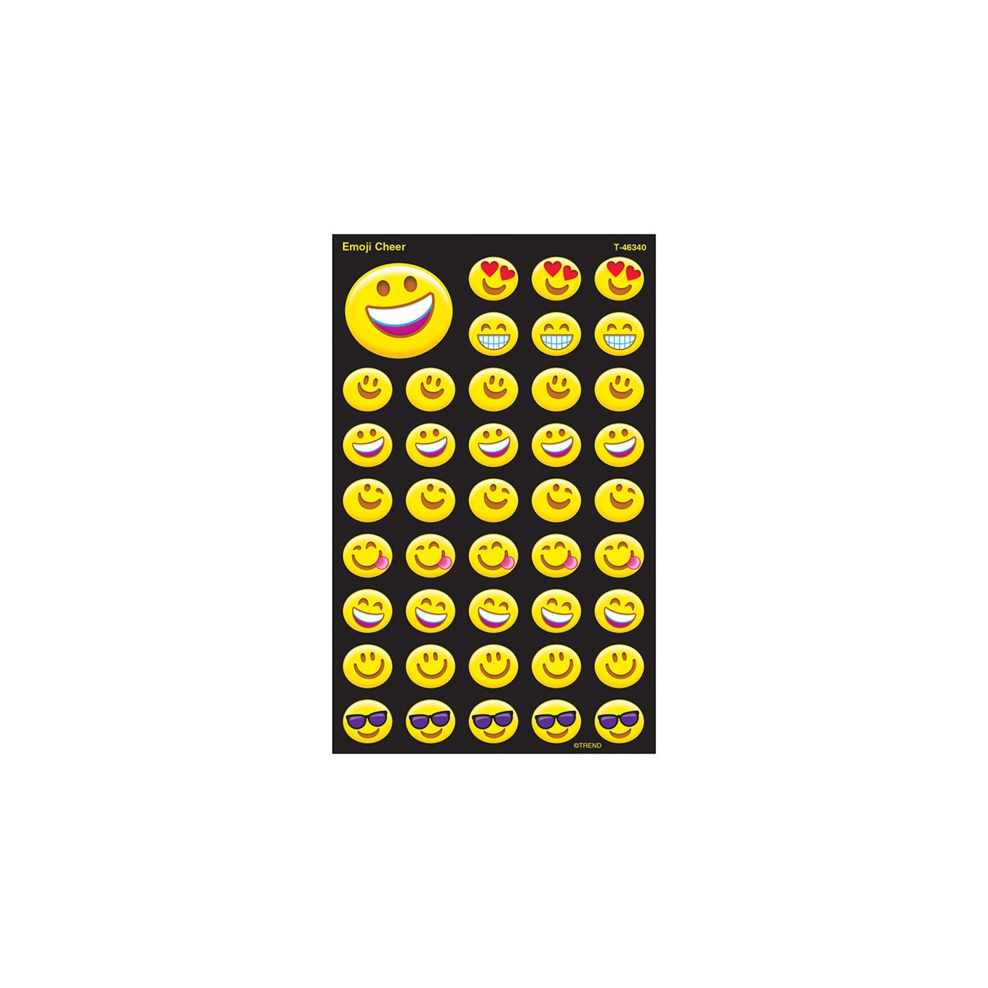 TREND Emotion Icon Cheer superShapes Stickers-Large, 336 ct