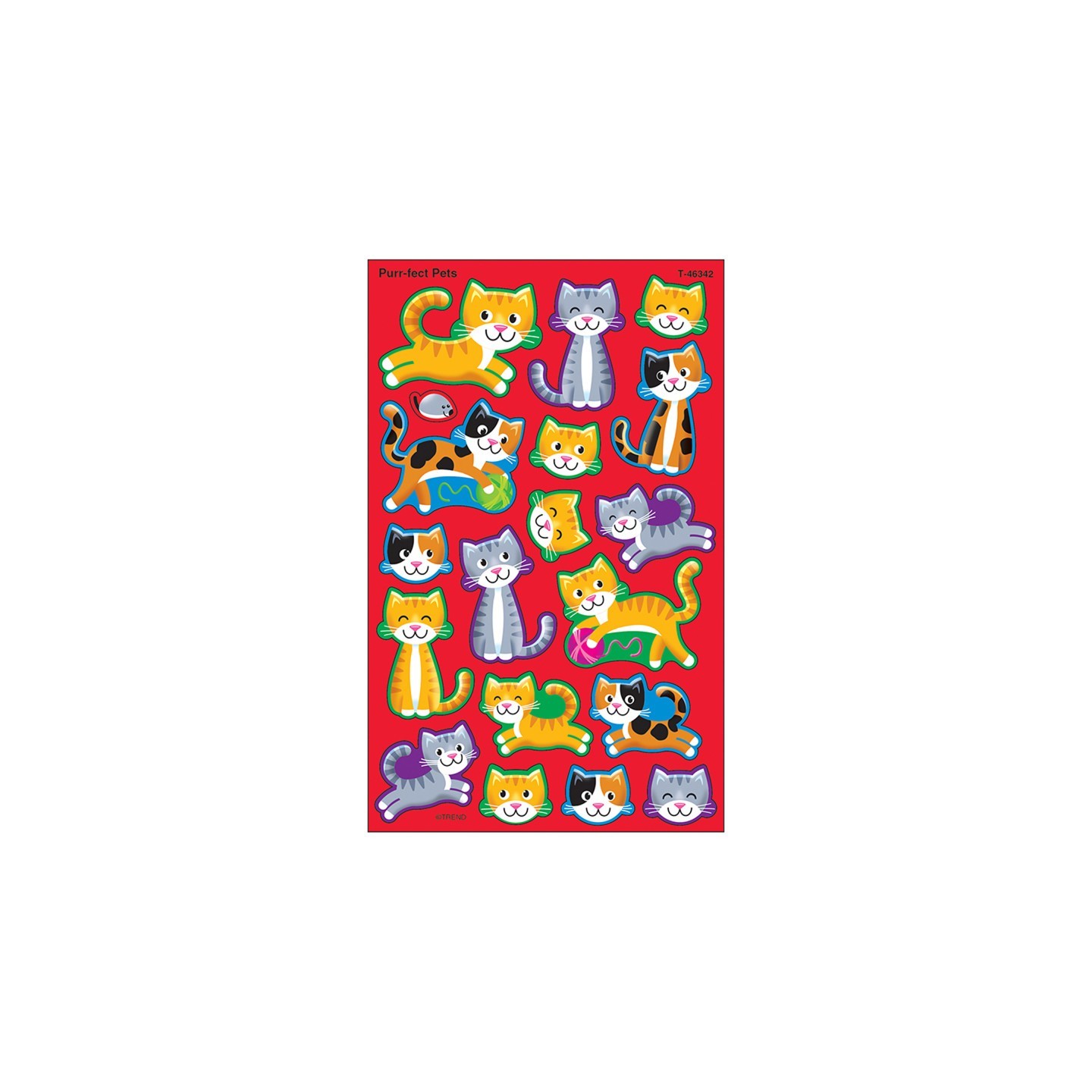 TREND Purr-fect Pets superShapes Stickers-Large, 144 ct