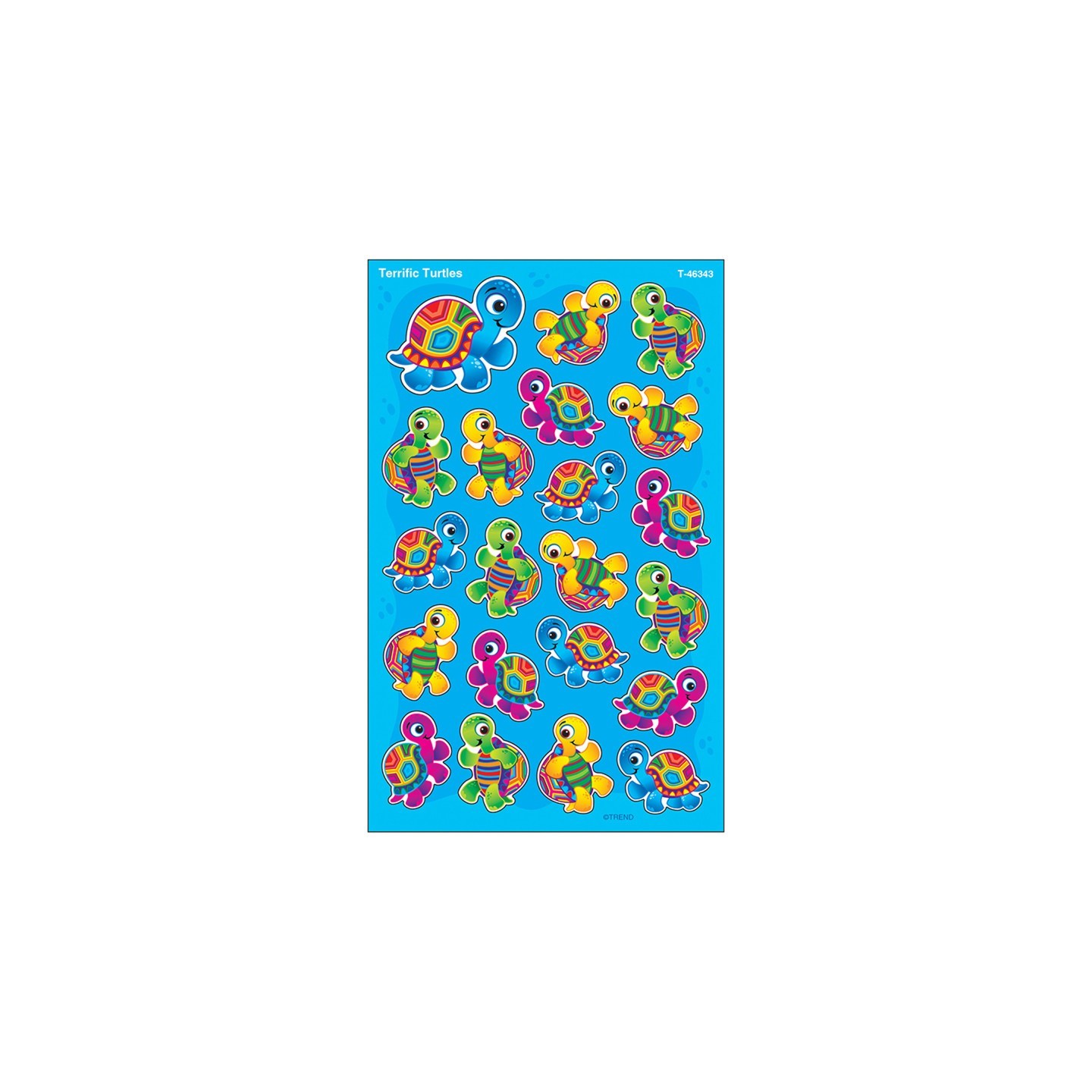 TREND Terrific Turtles superShapes Stickers-Large, 168 ct