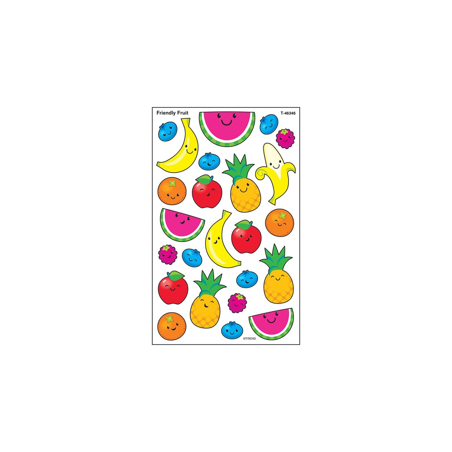 TREND Friendly Fruit superShapes Stickers-Large, 192 ct