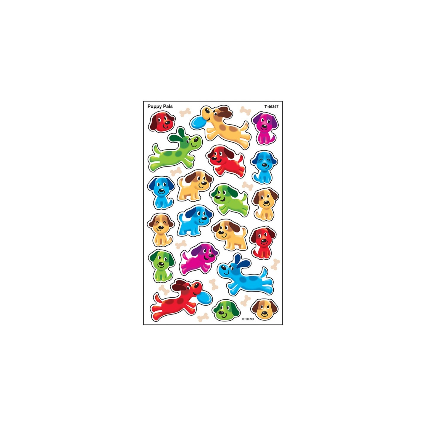 TREND Puppy Pals superShapes Stickers-Large, 160 ct