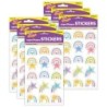 TREND Rainbows & Stars Large superShapes Stickers, 120 Per Pack, 6 Packs