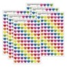 TREND Colorful Hearts Sparkle Stickers®, 400 Per Pack, 6 Packs