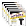 TREND Black 4" Casual Uppercase Ready Letters®, 6 Packs