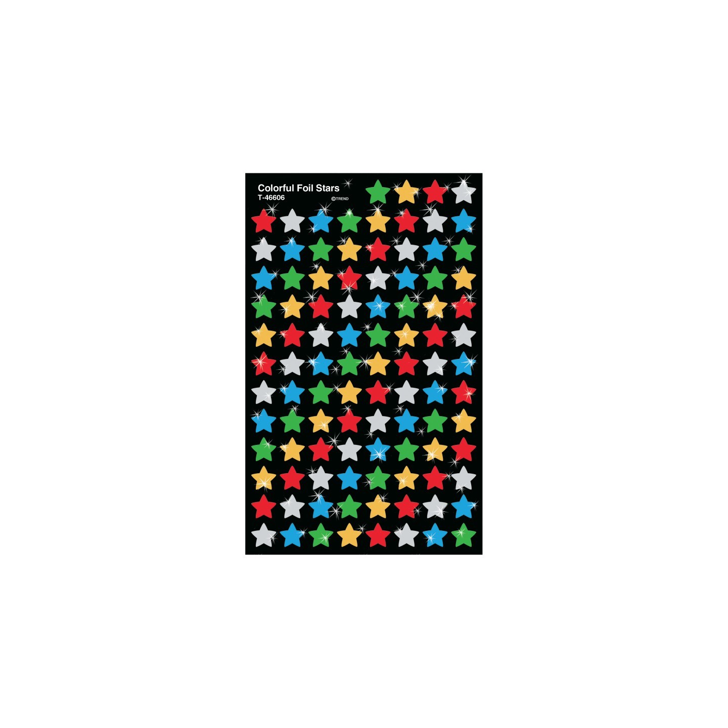 TREND Colorful Foil Stars superShapes Stickers, 400 ct