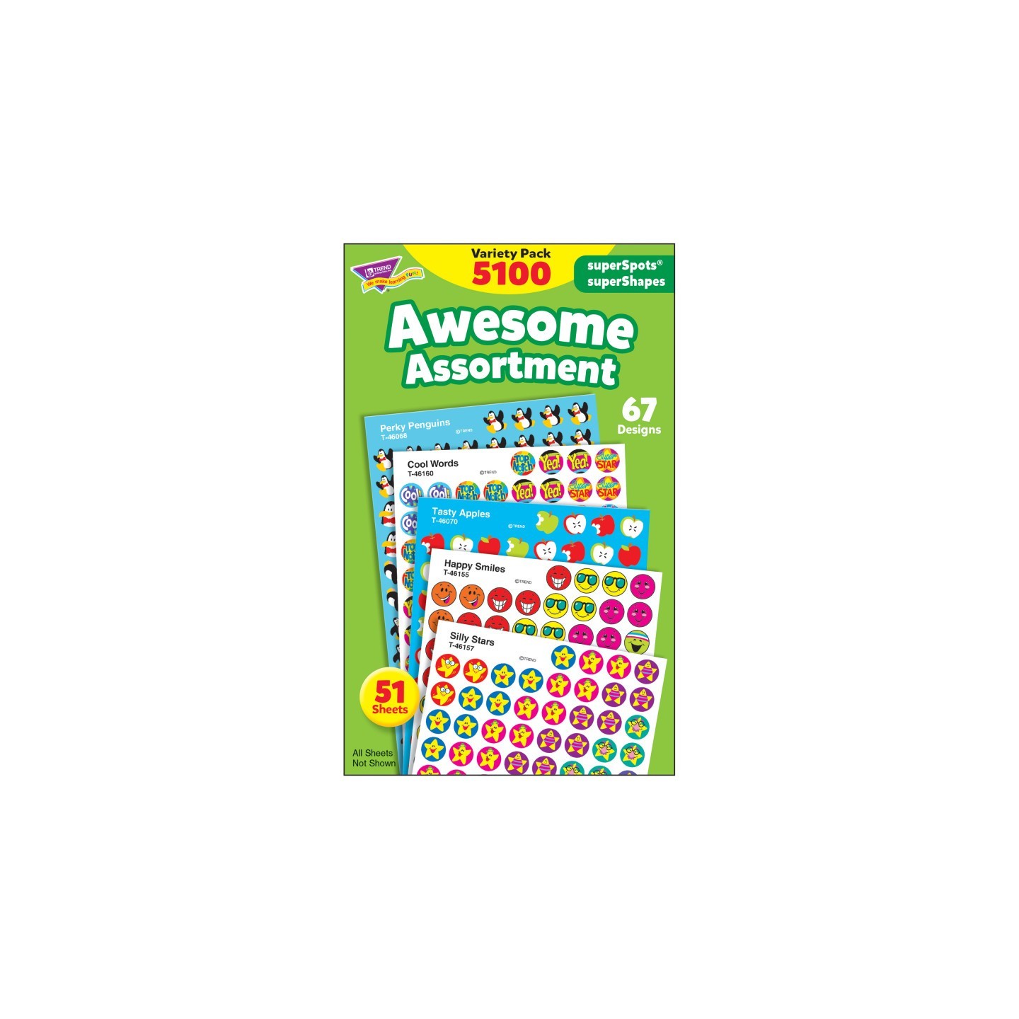 TREND Awesome Assortment superSpots®/superShapes Variety Pack - 5100 ct