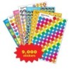 TREND SuperSpots® & SuperShapes Stickers Assortment Pack, 100 Stickers Per Sheet, 90 Sheets