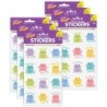 TREND Celebration Frogs Tear & Share Stickers®, 60 Per Pack, 6 Packs