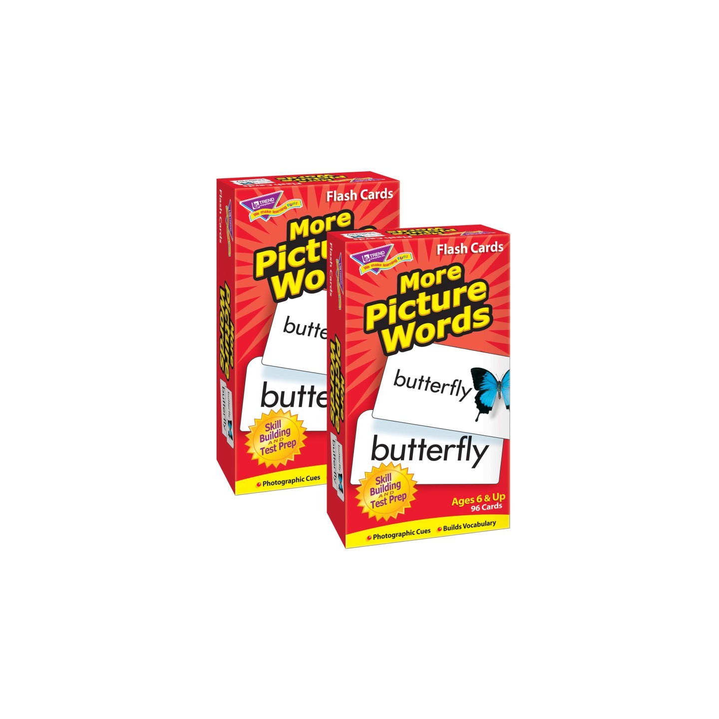 TREND More Picture Words Skill Drill Flash Cards, 2 Sets