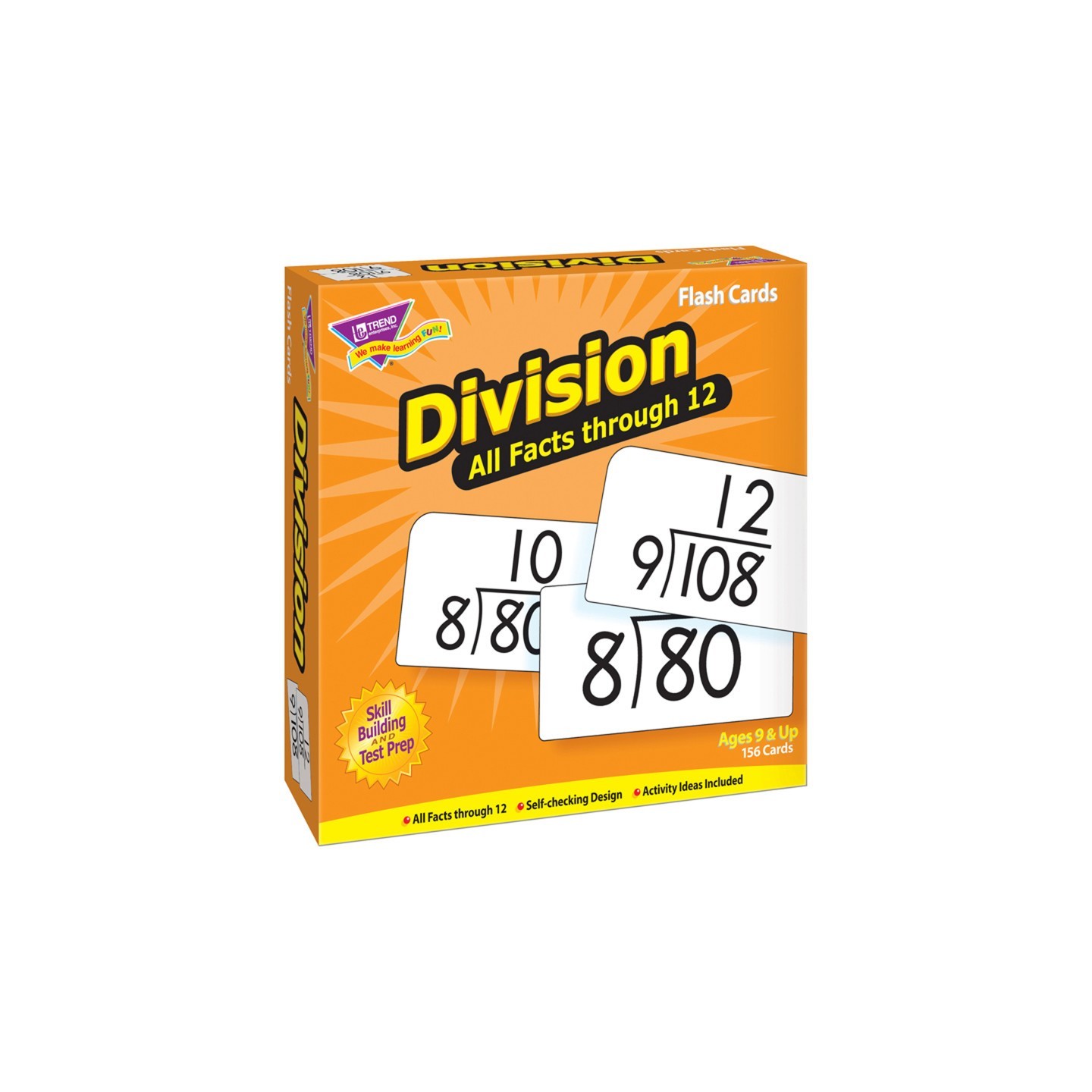 TREND Division 0-12 All Facts Skill Drill Flash Cards