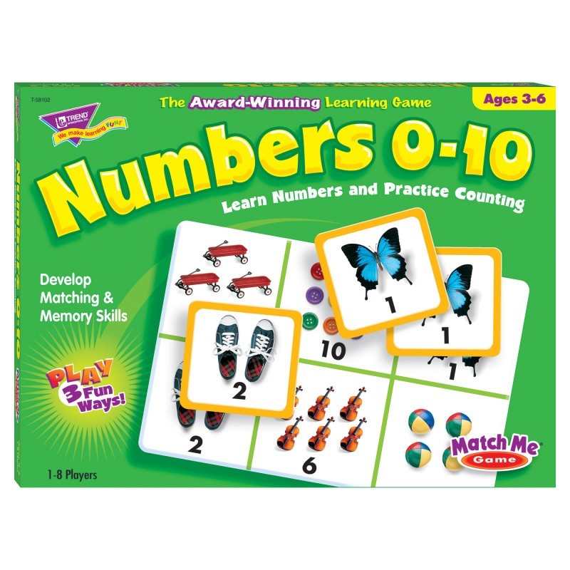 TREND Numbers 0-10 Match Me® Games