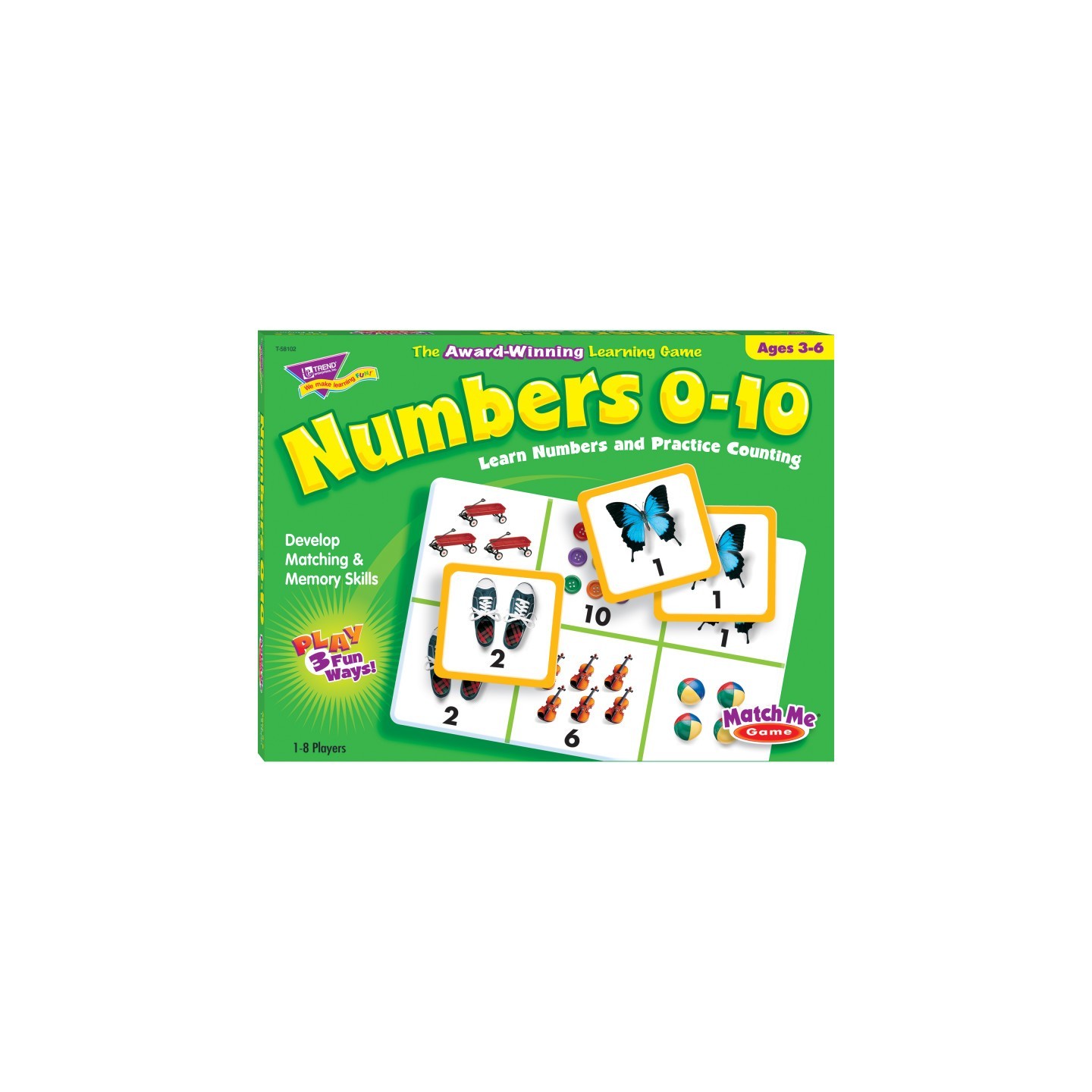 TREND Numbers 0-10 Match Me® Games