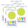 TREND Pickleball Passion Vinyl Stickers, 2 Per Pack, 6 Packs