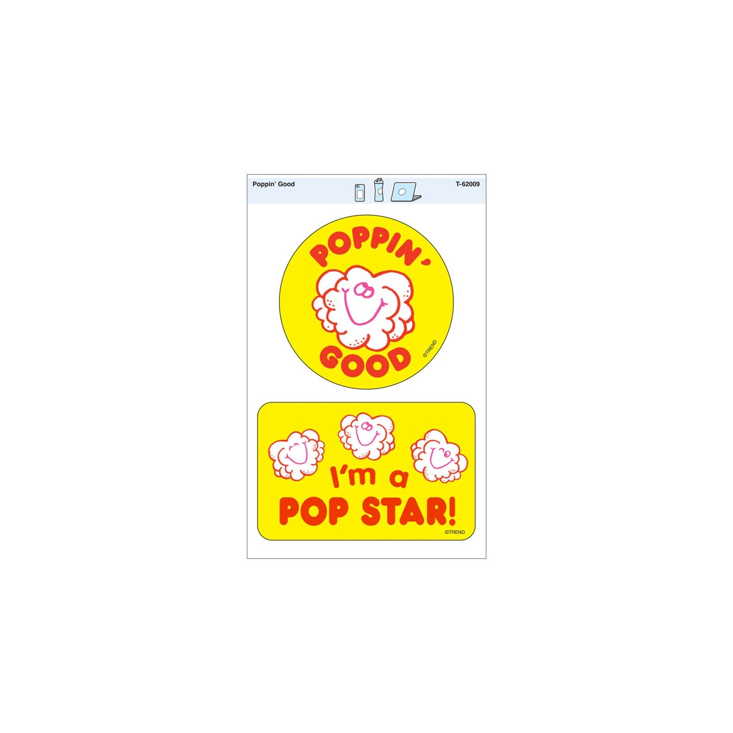 TREND Poppin' Good Vinyl Stickers, Pack of 2