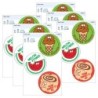 TREND Tasty Treats Vinyl Stickers, 3 Per Pack, 6 Packs