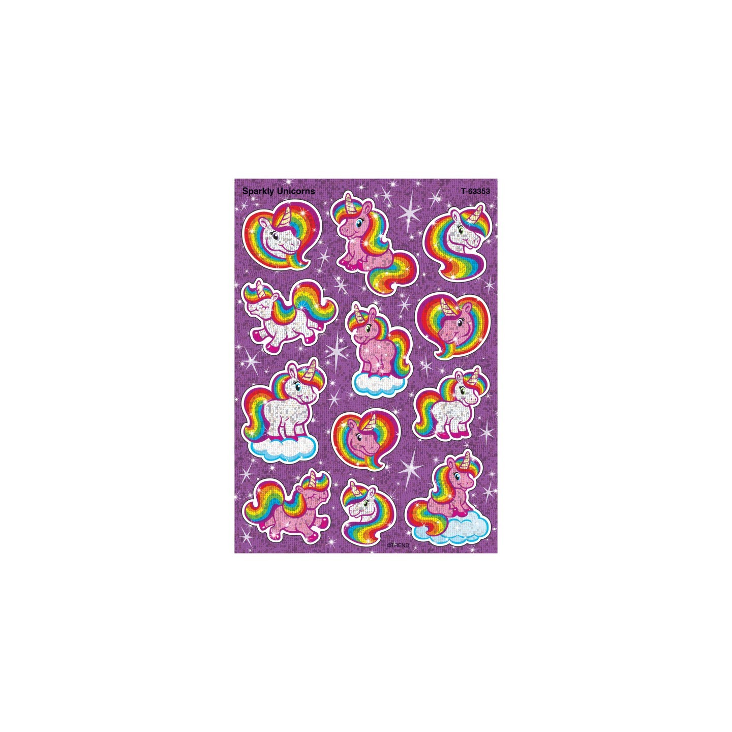 TREND Sparkly Unicorns Sparkle Stickers®, 24 Count