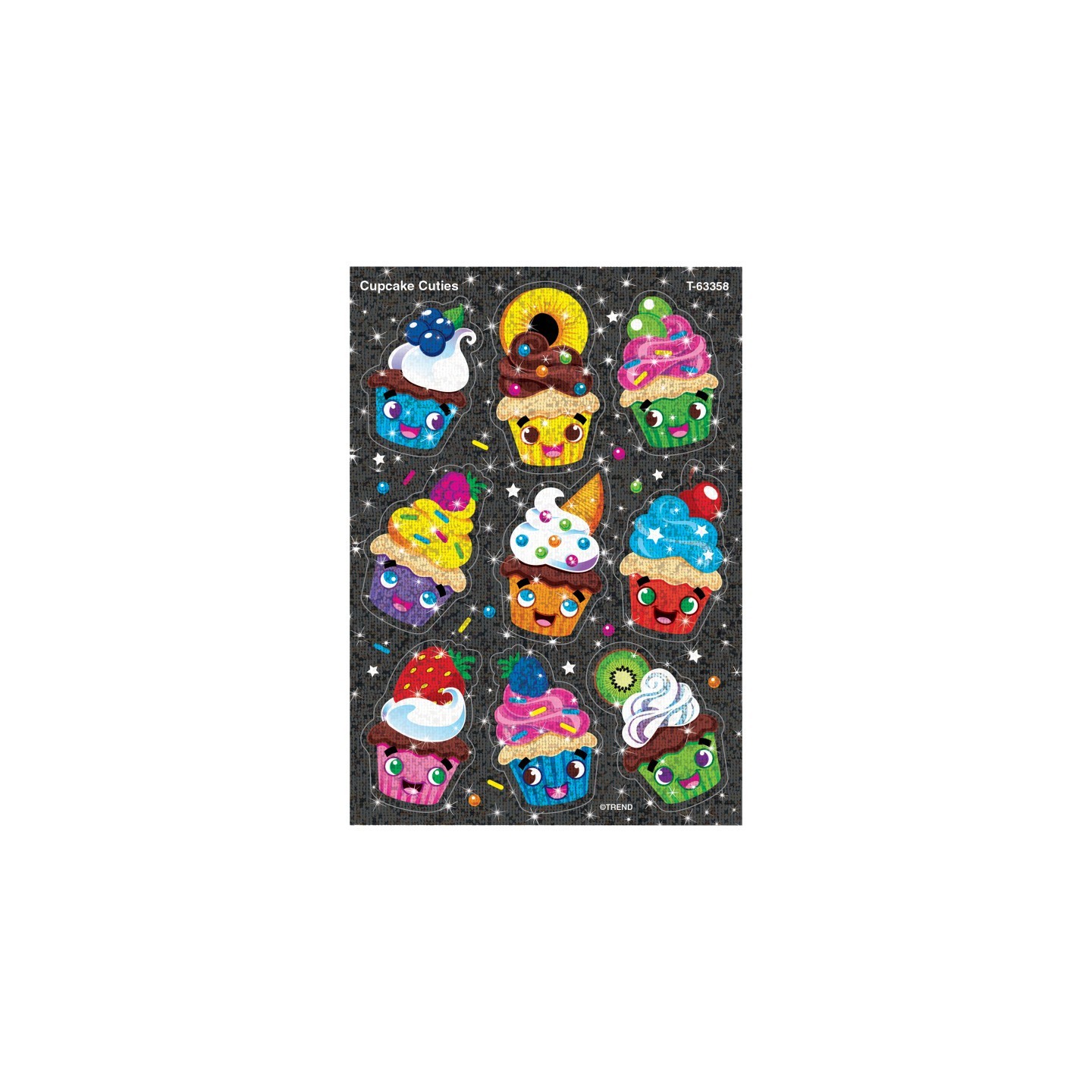 TREND Cupcake Cuties Sparkle Stickers®, 18 Count