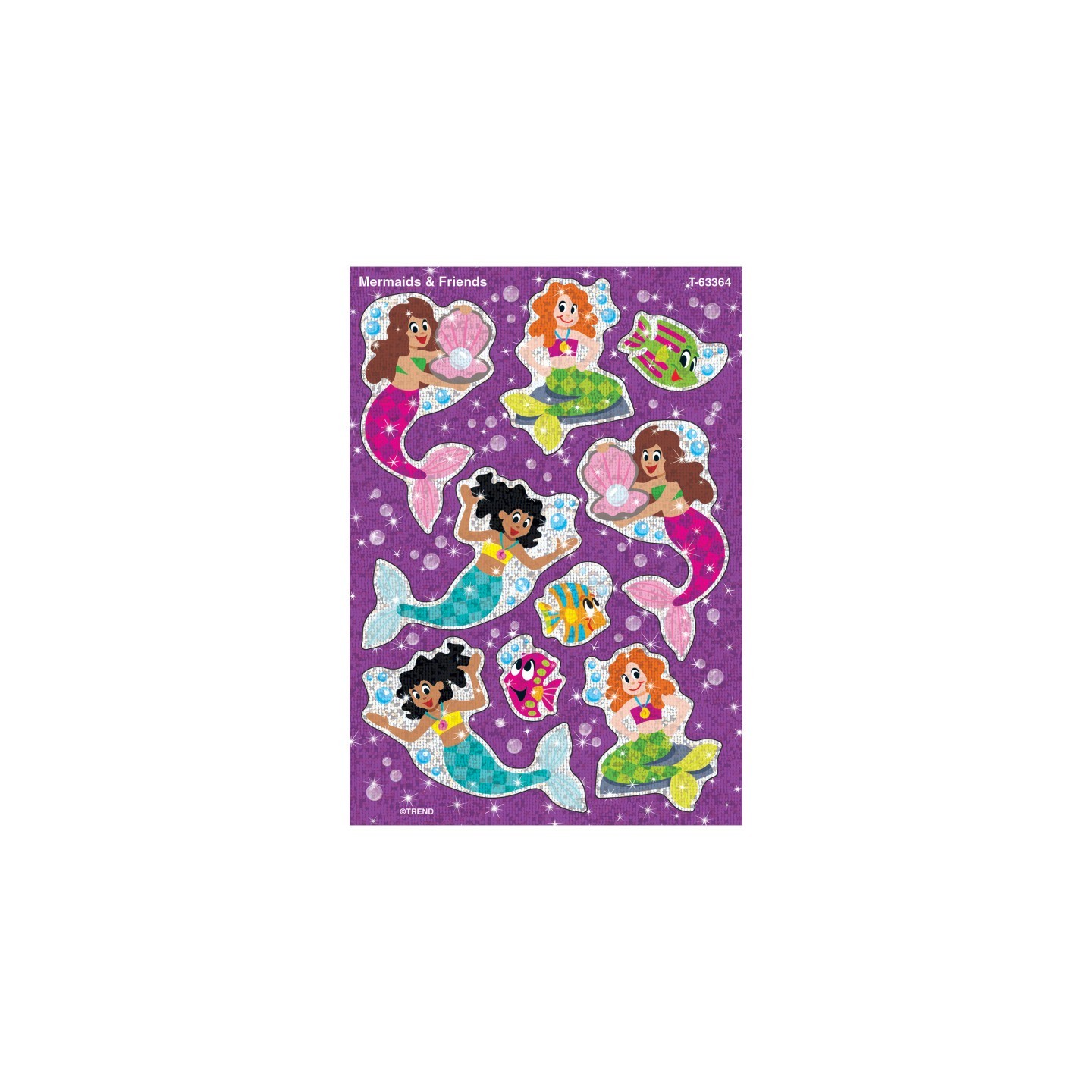 TREND Mermaids & Friends Sparkle Stickers®, 18 Count