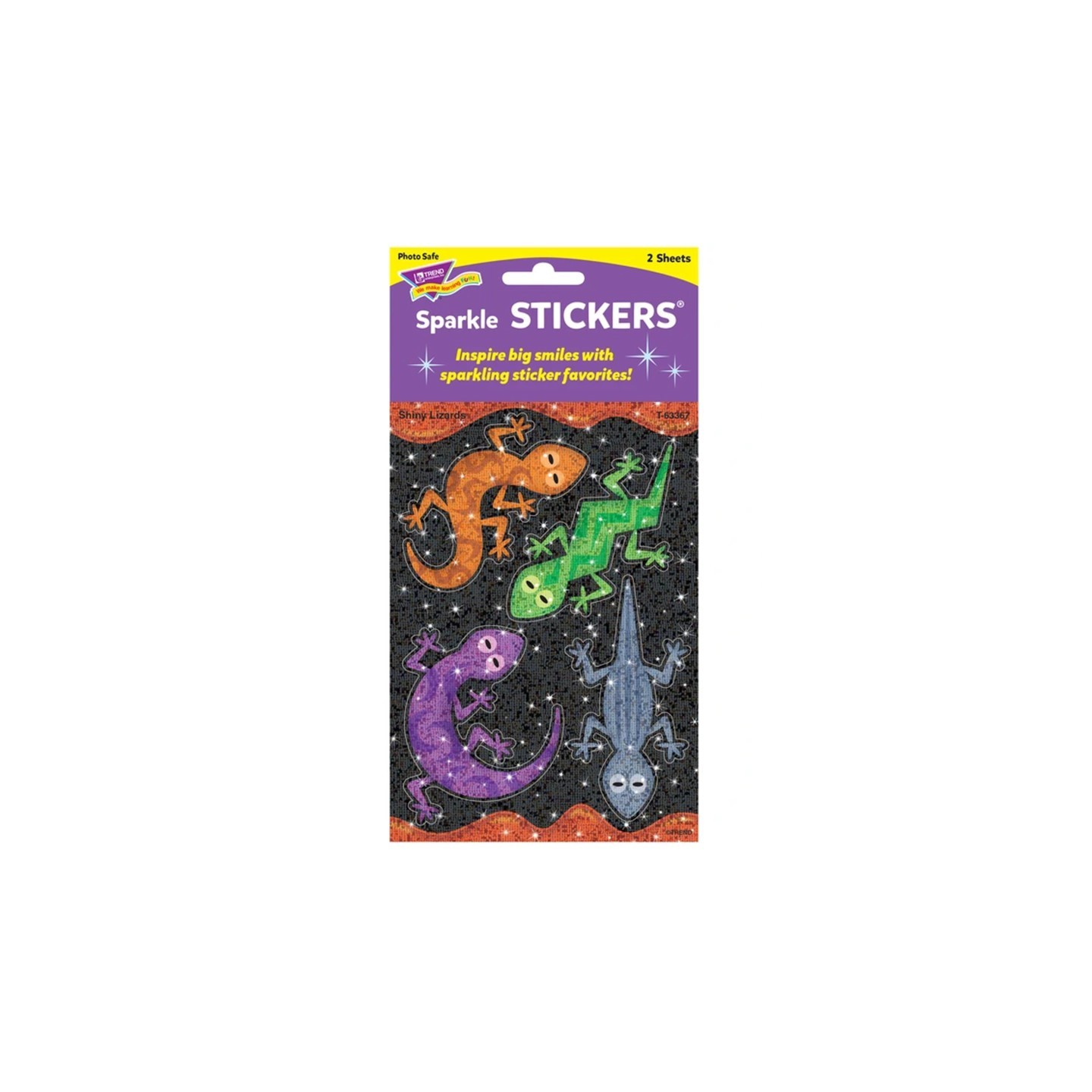 TREND Shiny Lizards Large Sparkle Stickers®, 8 ct.