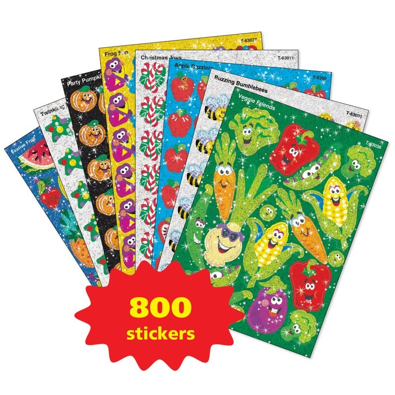 TREND Sparkle Stickers® Assortment Pack, 800 Stickers