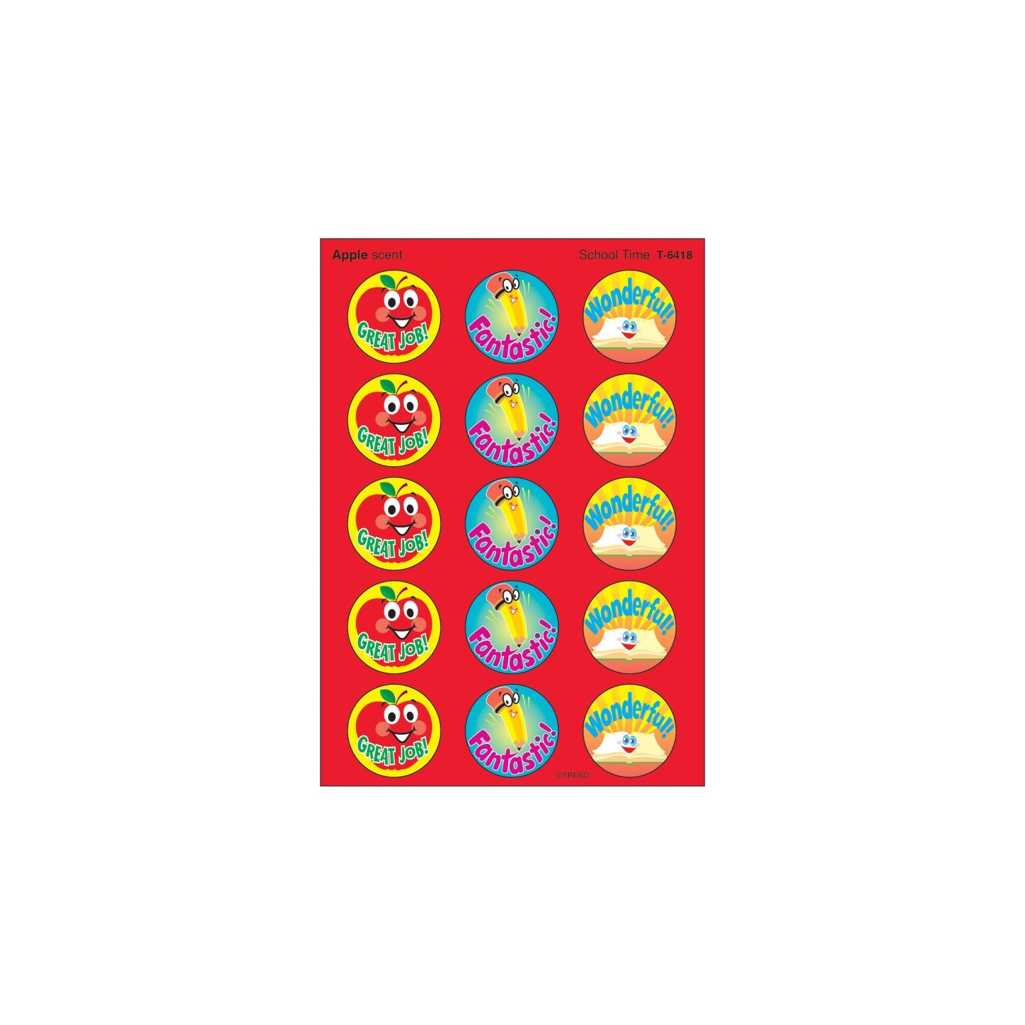 TREND School Time/Apple Stinky Stickers®, 60 ct.