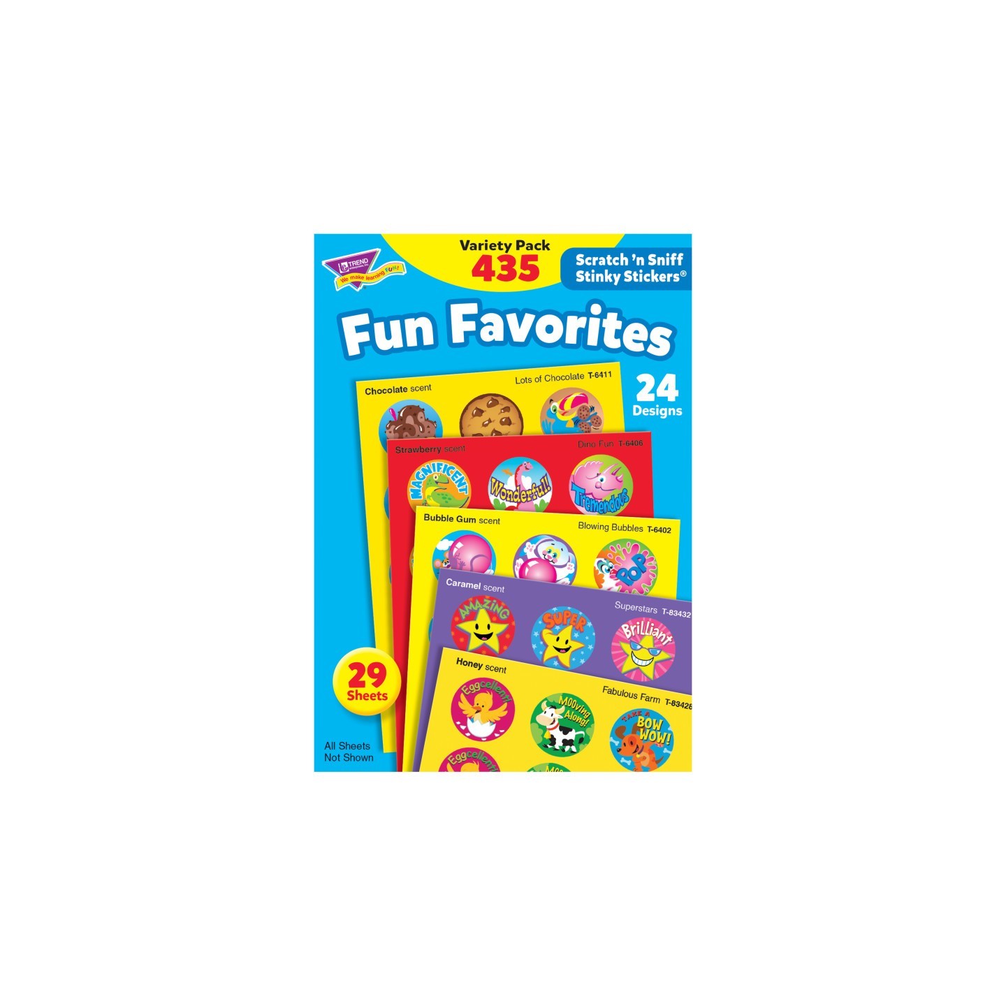 TREND Fun Favorites Stinky Stickers® Variety Pack, 435 ct