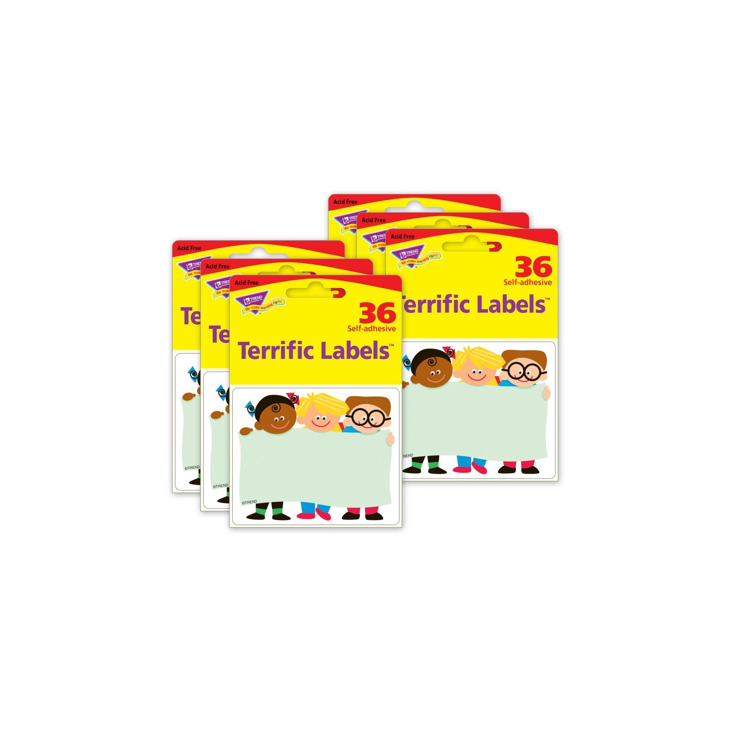 TREND TREND Kids Terrific Labels™, 36 Per Pack, 6 Packs