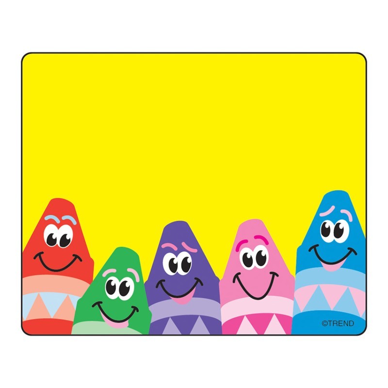 TREND Colorful Crayons Terrific Labels™, 36 ct