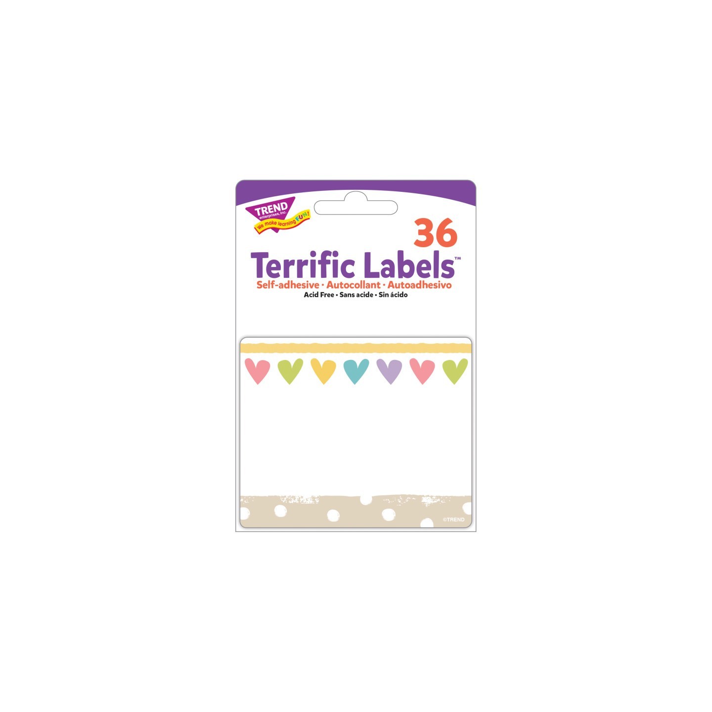 TREND Take Heart Terrific Labels™, 36 Count
