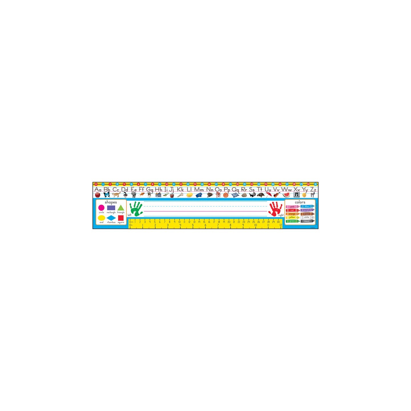 TREND PreK-1 Zaner-Bloser Desk Toppers® Ref. Name Plates, 36 ct